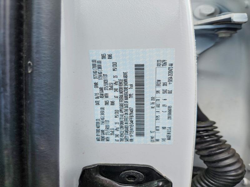 Продаж на аукціоні авто 2015 Ford F150, vin: 1FTEW1EG4FFB76457, номер лоту: 52585166