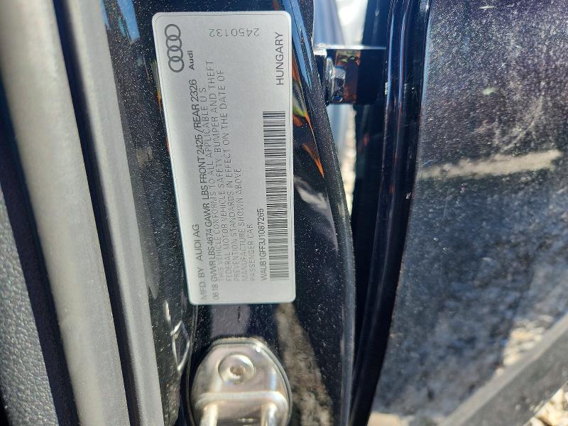 Aukcja sprzedaży 2018 Audi S3, vin: WAUB1GFF3J1087265, numer aukcji: 53425156