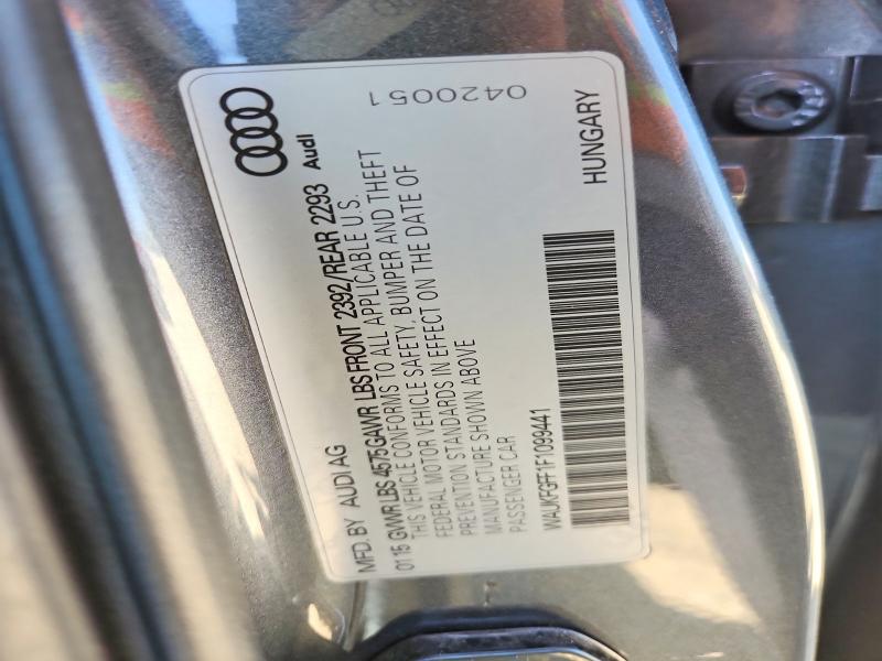 54586096 :رقم المزاد ، WAUKFGFF1F1099441 vin ، 2015 Audi A3 مزاد بيع