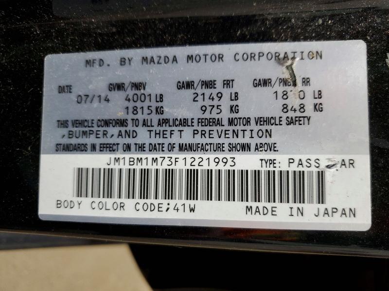 Aukcja sprzedaży 2015 Mazda 3, vin: JM1BM1M73F1221993, numer aukcji: 52191876