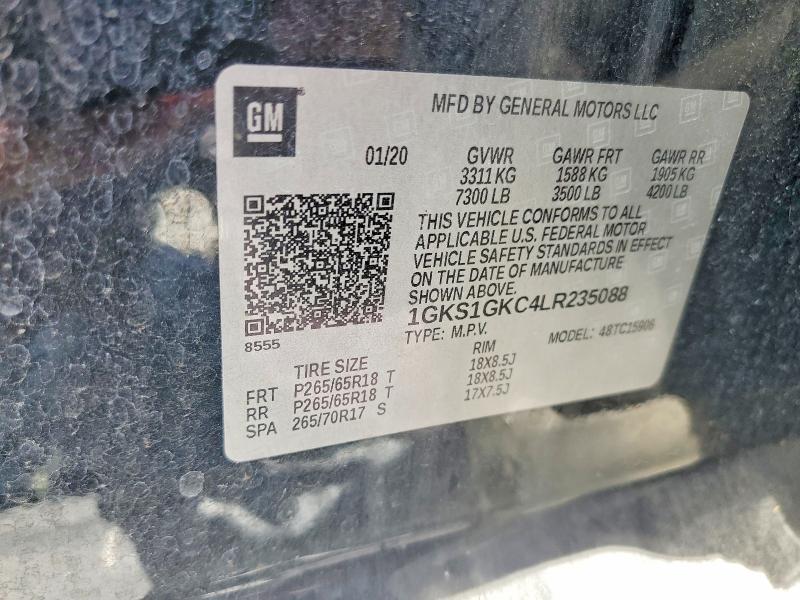 Aukcja sprzedaży 2020 Gmc Yukon Xl, vin: 1GKS1GKC4LR235088, numer aukcji: 52316376