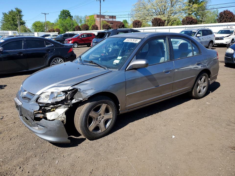 53252936 :رقم المزاد ، 2HGES25744H612433 vin ، 2004 Honda Civic مزاد بيع