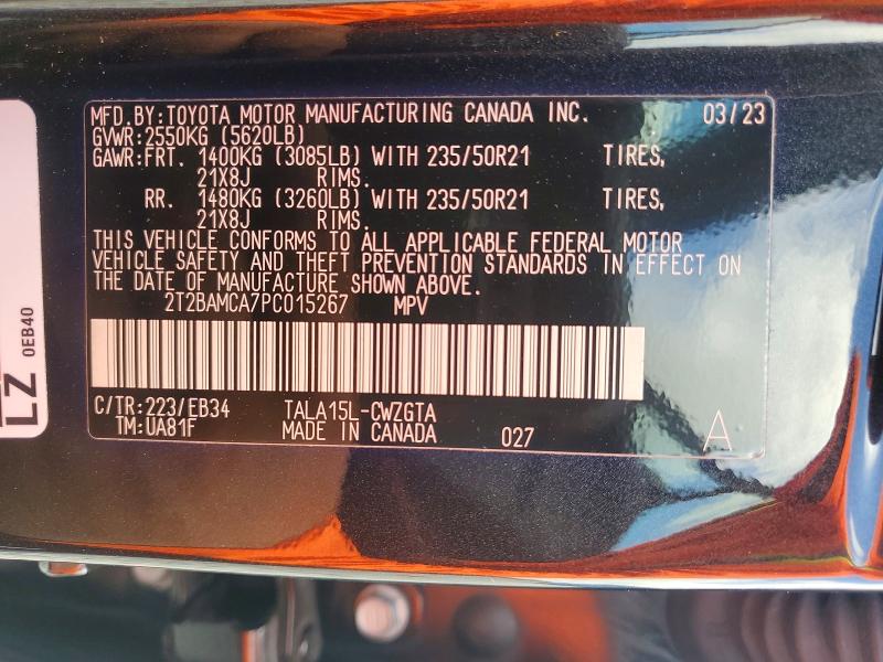 Продаж на аукціоні авто 2023 Lexus Rx 350, vin: 2T2BAMCA7PC015267, номер лоту: 53440556
