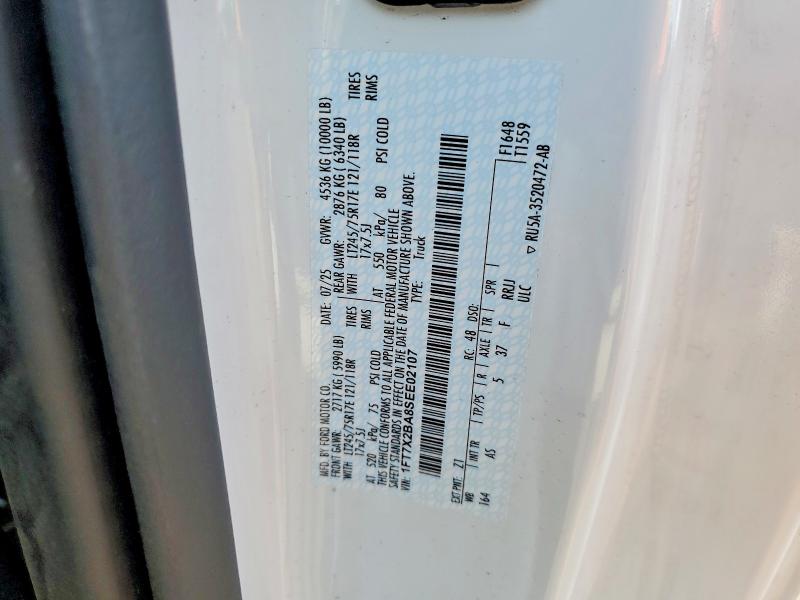 53185126 :رقم المزاد ، 1FT7X2BA8SEE02107 vin ، 2025 Ford F250 مزاد بيع
