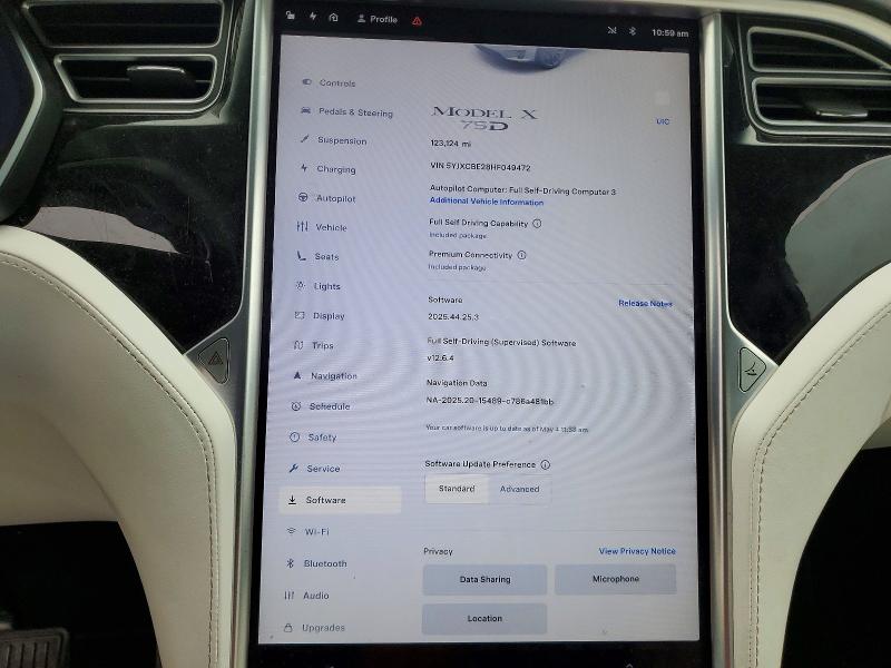Aukcja sprzedaży 2017 Tesla Model X, vin: 5YJXCBE28HF049472, numer aukcji: 51912756