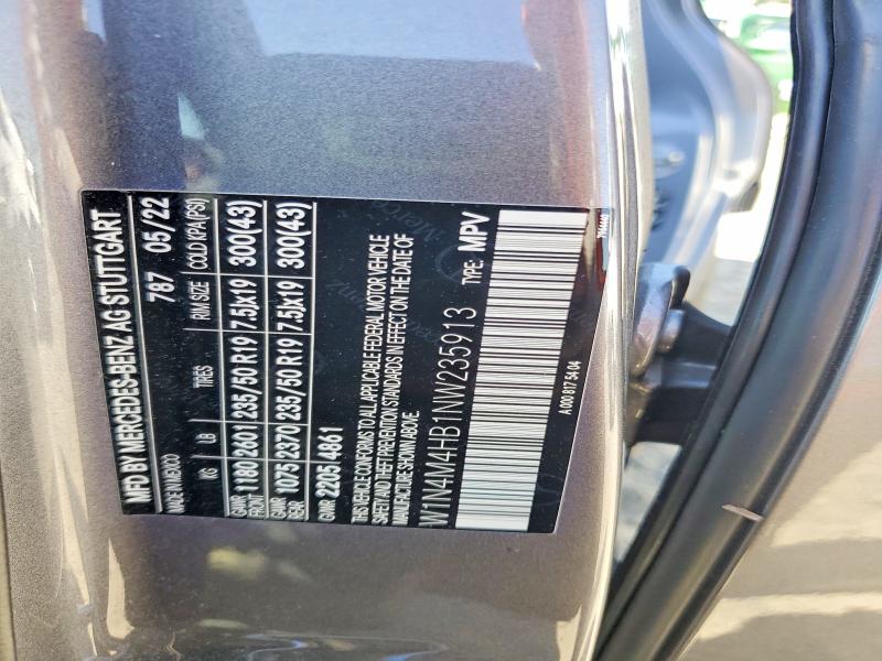 Продажа на аукционе авто 2022 Mercedes-benz Glb, vin: W1N4M4HB1NW235913, номер лота: 53809366