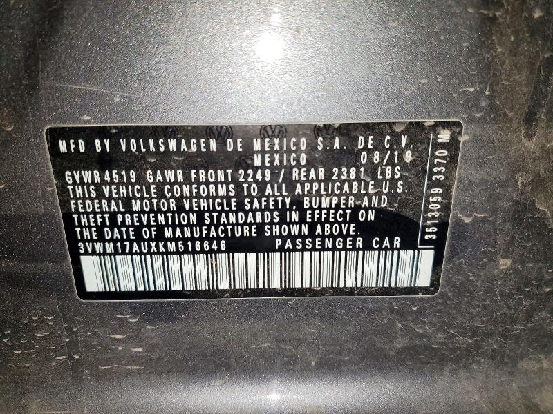 Продажа на аукционе авто 2019 Volkswagen Golf Alltrack, vin: 3VWM17AUXKM516646, номер лота: 53442926