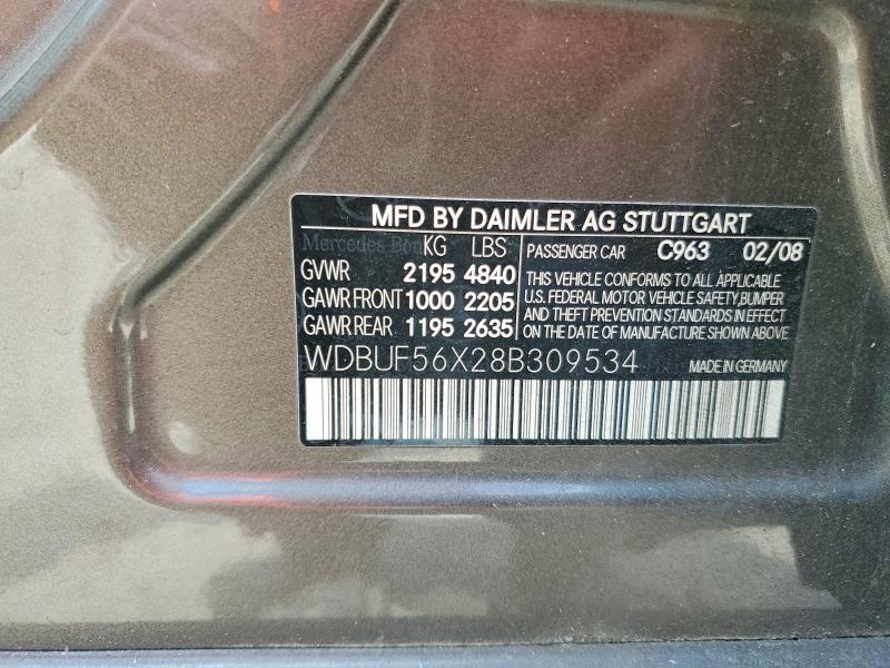 Продажа на аукционе авто 2008 Mercedes-benz E, vin: WDBUF56X28B309534, номер лота: 54624966