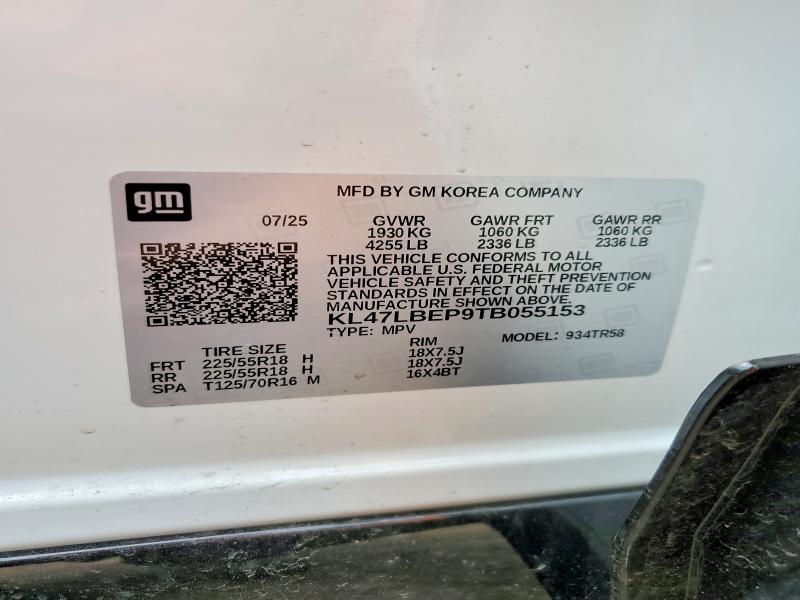 54200636 :رقم المزاد ، KL47LBEP9TB055153 vin ، 2026 Buick Envista مزاد بيع