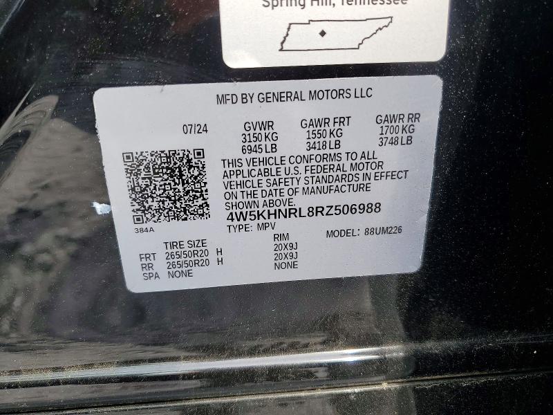 Auction sale of the 2024 Acura Zdx, vin: 4W5KHNRL8RZ506988, lot number: 52985906