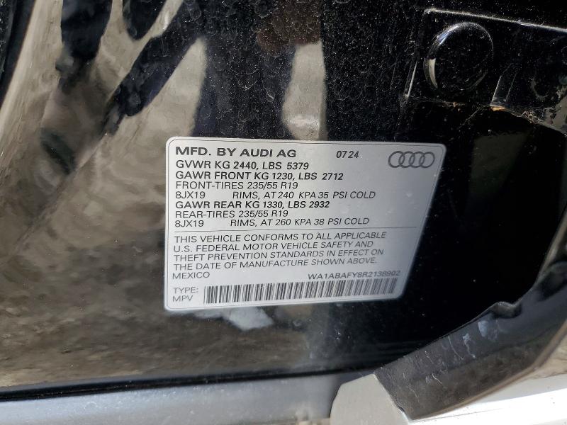 Aukcja sprzedaży 2024 Audi Q5, vin: WA1ABAFY8R2138902, numer aukcji: 55174476