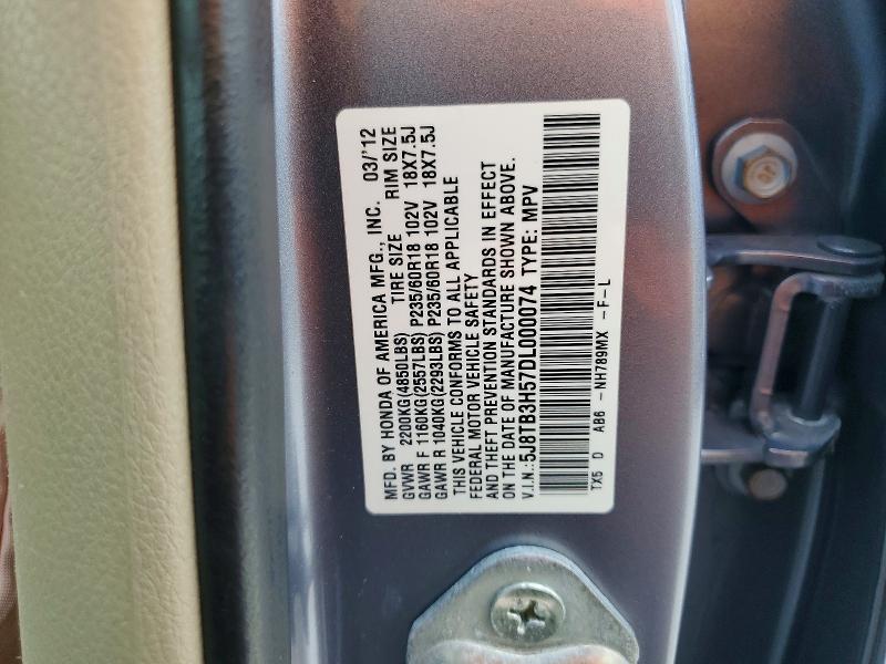 Продаж на аукціоні авто 2013 Acura Rdx, vin: 5J8TB3H57DL000074, номер лоту: 52597376