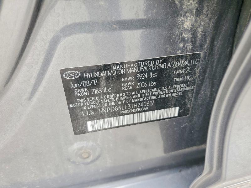 Продажа на аукционе авто 2018 Hyundai Elantra, vin: 5NPD84LF3JH240617, номер лота: 52712946