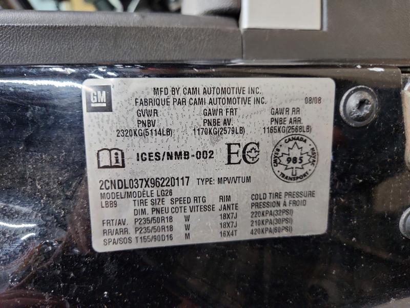 Продаж на аукціоні авто 2009 Chevrolet Equinox, vin: 2CNDL037X96220117, номер лоту: 53177456