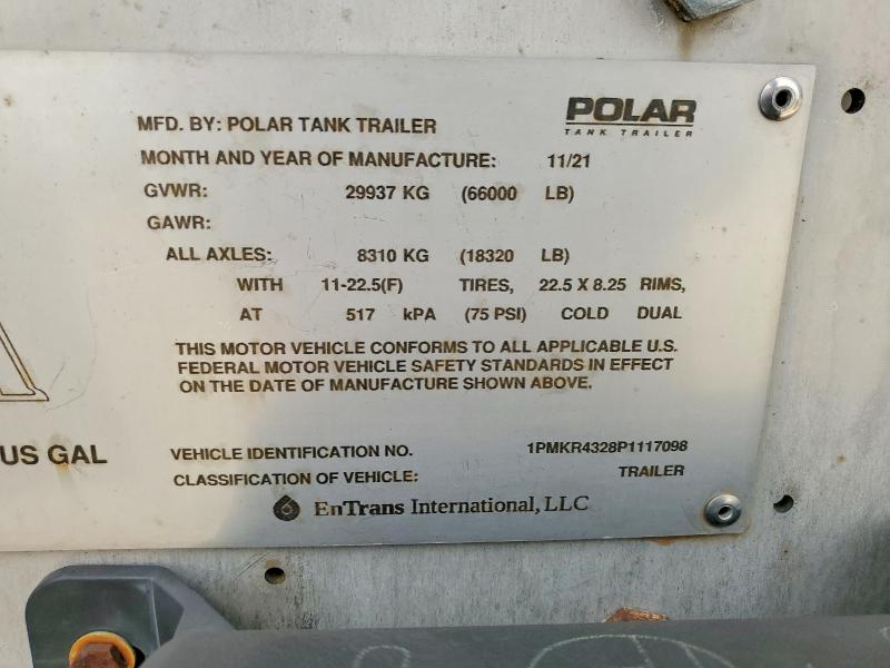 51775246 :رقم المزاد ، 1PMKR4328P1117098 vin ، 2023 Polar Srj3 مزاد بيع