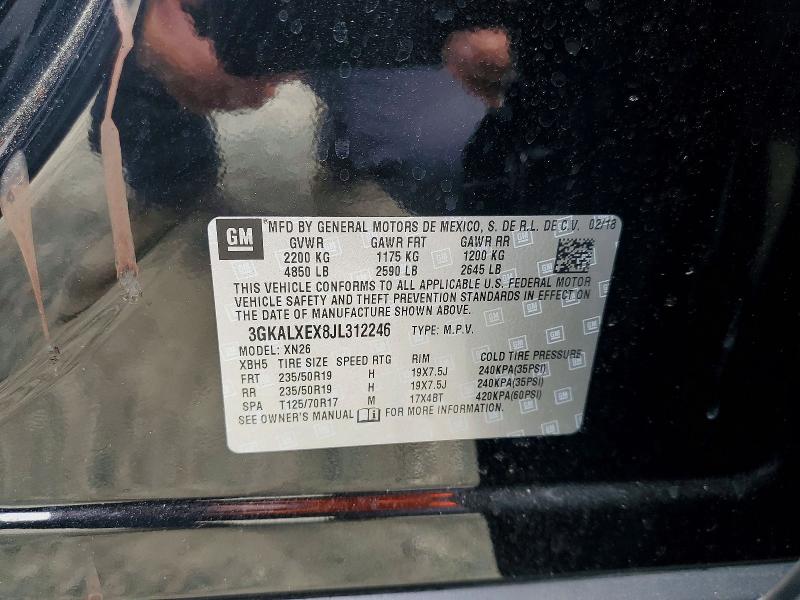 Auction sale of the 2018 Gmc Terrain, vin: 3GKALXEX8JL312246, lot number: 54914016