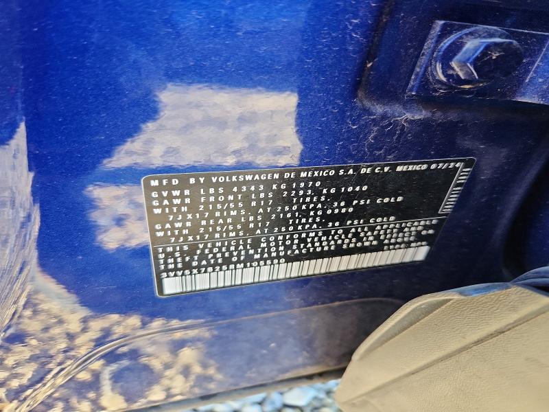 51916516 :رقم المزاد ، 3VV5X7B25RM105590 vin ، 2024 Volkswagen Taos مزاد بيع