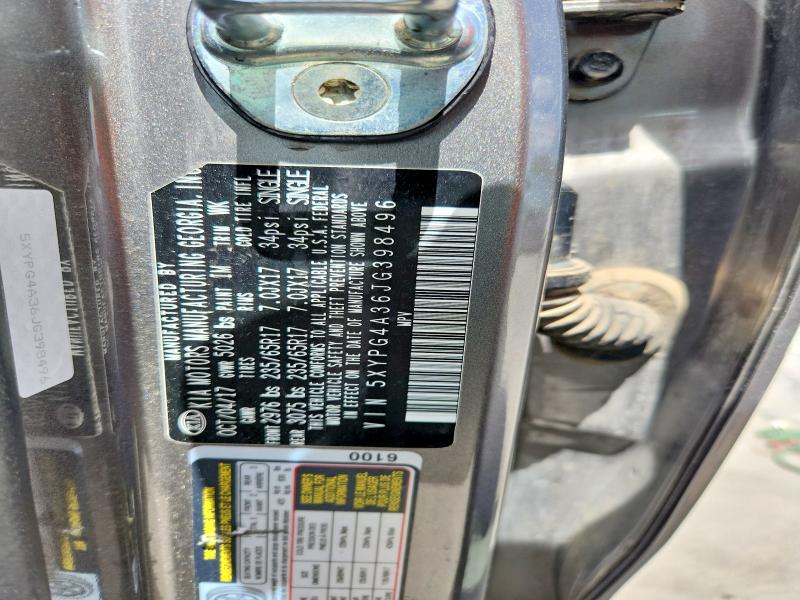 2018 Kia Sorento მანქანა იყიდება აუქციონზე, vin: 5XYPG4A36JG398496, აუქციონის ნომერი: 54662136