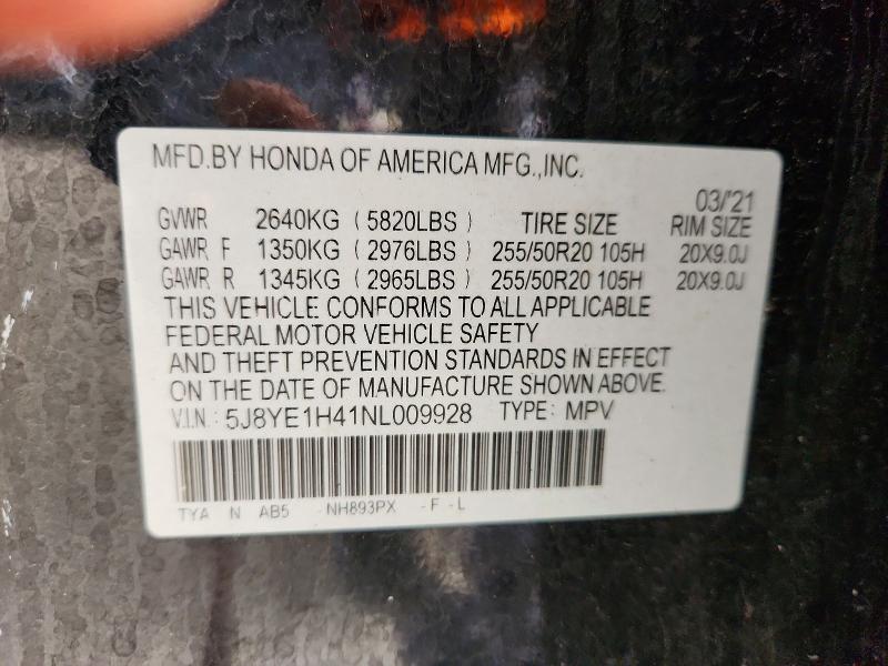 Продажа на аукционе авто 2022 Acura Mdx, vin: 5J8YE1H41NL009928, номер лота: 54215456