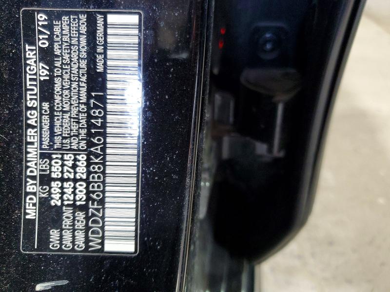 Продажа на аукционе авто 2019 Mercedes-benz E, vin: WDDZF6BB8KA614871, номер лота: 54491036