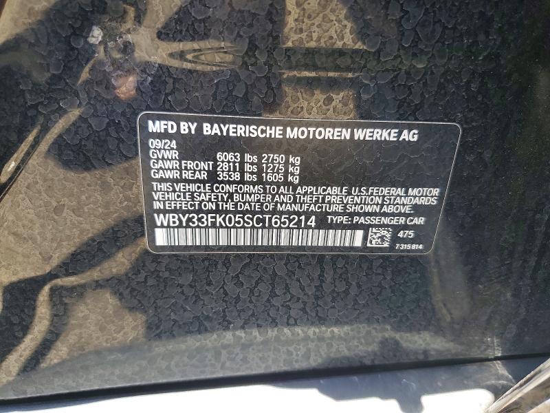 Продажа на аукционе авто 2025 Bmw I5, vin: WBY33FK05SCT65214, номер лота: 55140706