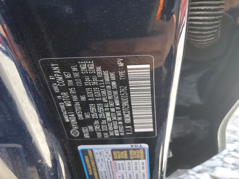 52886886 :رقم المزاد ، KMUMCDTC9NU015762 vin ، 2022 Genesis Gv70 مزاد بيع