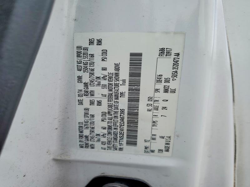 Aukcja sprzedaży 2014 Ford Econoline, vin: 1FTNS2EW7EDA67395, numer aukcji: 52484366