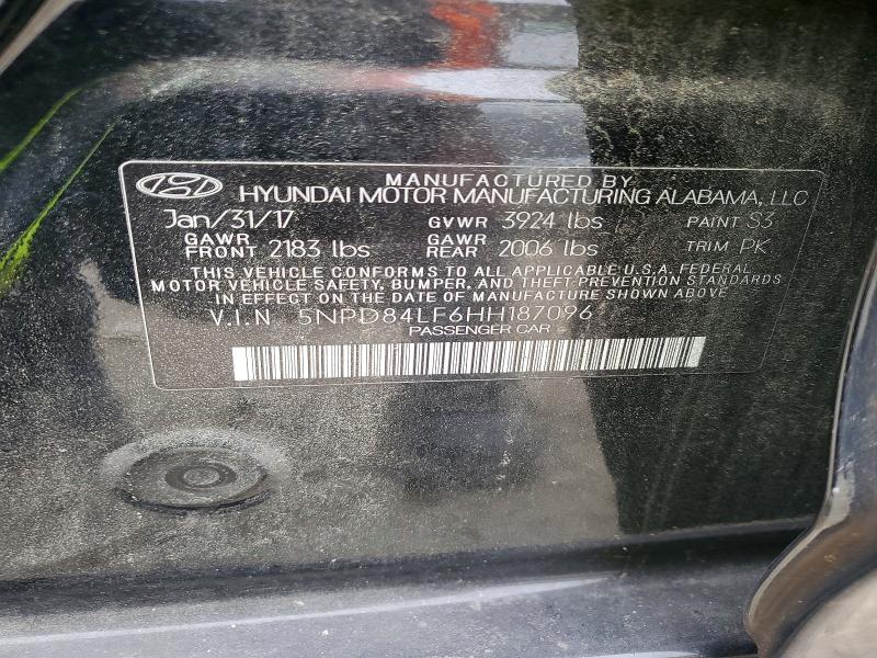 2017 Hyundai Elantra მანქანა იყიდება აუქციონზე, vin: 5NPD84LF6HH187096, აუქციონის ნომერი: 51776706