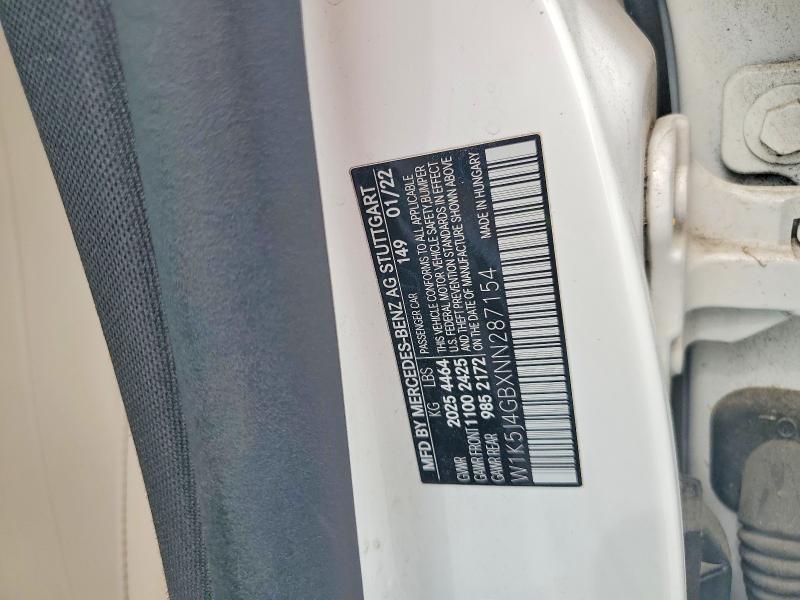 Продаж на аукціоні авто 2022 Mercedes-benz Cla, vin: W1K5J4GBXNN287154, номер лоту: 52749306