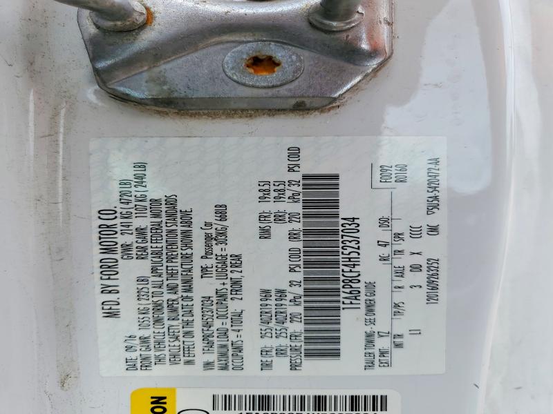 55534676 :رقم المزاد ، 1FA6P8CF4H5237034 vin ، 2017 Ford Mustang مزاد بيع