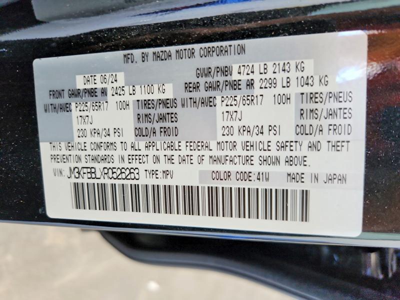 50529936 :رقم المزاد ، JM3KFBBLXR0526263 vin ، 2024 Mazda Cx-5 مزاد بيع