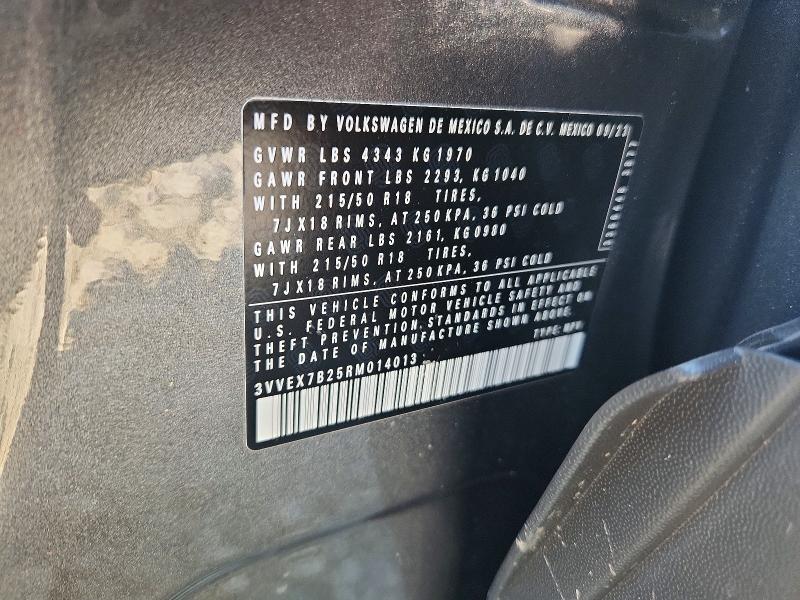 Продаж на аукціоні авто 2024 Volkswagen Taos, vin: 3VVEX7B25RM014013, номер лоту: 54342986