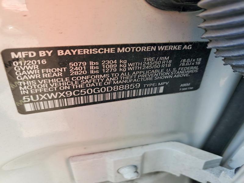 Продаж на аукціоні авто 2016 Bmw X3, vin: 5UXWX9C50G0D88859, номер лоту: 53693726