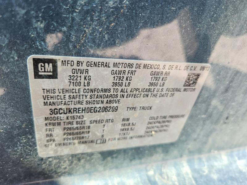 Продажа на аукционе авто 2014 Chevrolet Silverado, vin: 3GCUKREH0EG206209, номер лота: 52341906