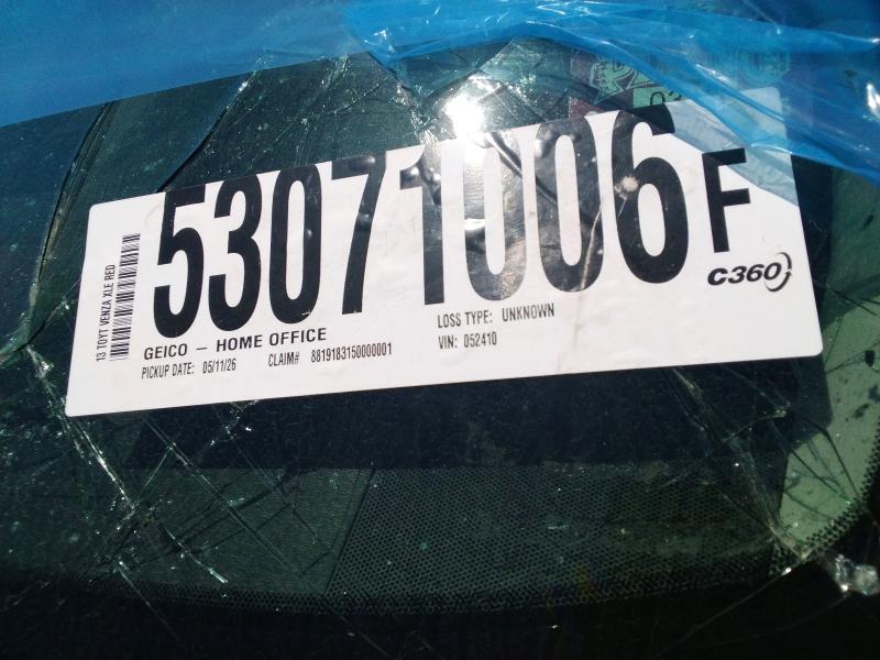 2013 Toyota Venza მანქანა იყიდება აუქციონზე, vin: 4T3ZK3BB9DU052410, აუქციონის ნომერი: 53071006