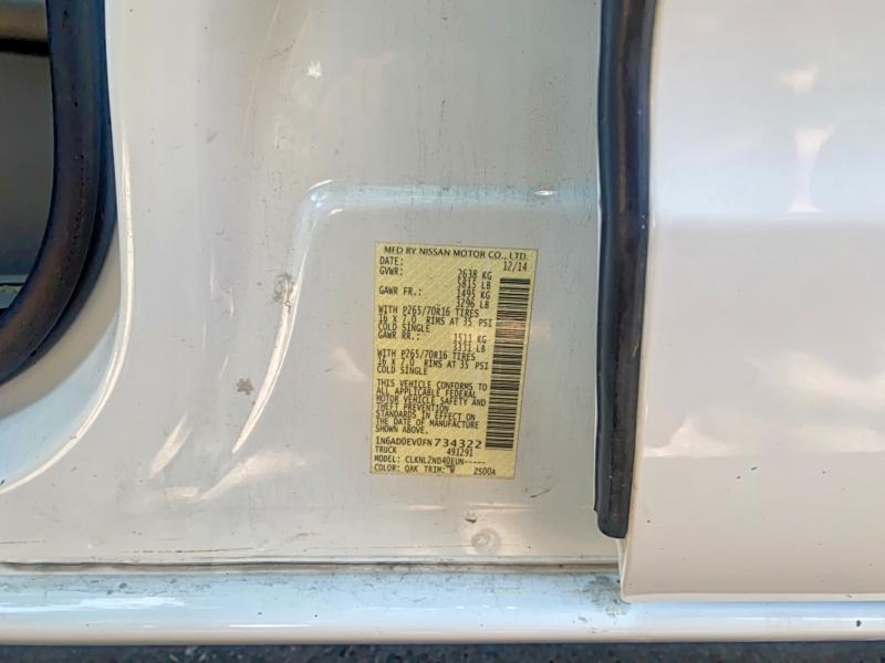 Продаж на аукціоні авто 2015 Nissan Frontier, vin: 1N6AD0EV0FN734322, номер лоту: 53948486