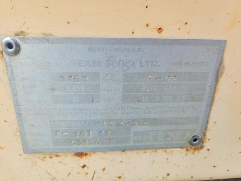 Продаж на аукціоні авто 1999 Team Fenex Unknown, vin: 1T9US0617WS054988, номер лоту: 52673916