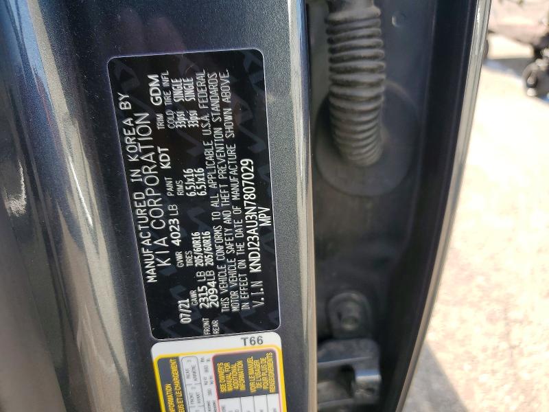 Aukcja sprzedaży 2022 Kia Soul, vin: KNDJ23AU3N7807029, numer aukcji: 55392686