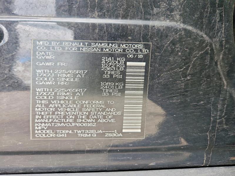 Продажа на аукционе авто 2018 Nissan Rogue, vin: KNMAT2MV0JP606162, номер лота: 52073506