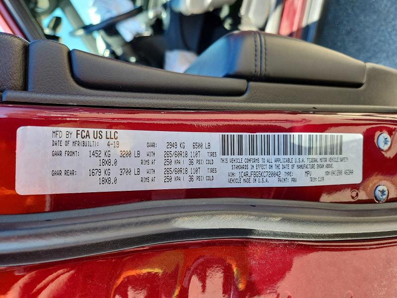 Продажа на аукционе авто 2019 Jeep Grand Cherokee, vin: 1C4RJFBG5KC720042, номер лота: 51590626