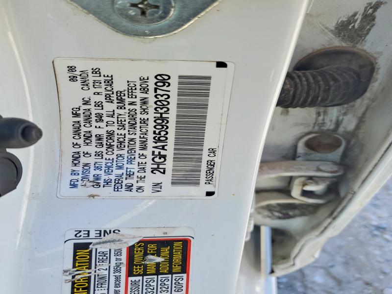 Aukcja sprzedaży 2009 Honda Civic, vin: 2HGFA16599H303790, numer aukcji: 53422416
