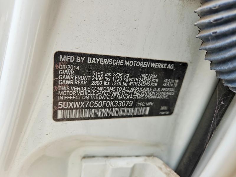 Продаж на аукціоні авто 2015 Bmw X3, vin: 5UXWX7C50F0K33079, номер лоту: 54611836