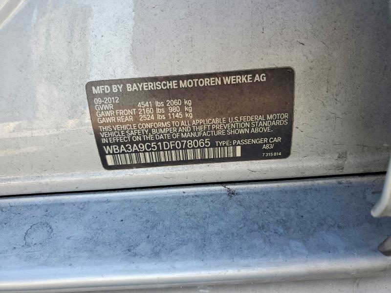 Aukcja sprzedaży 2013 Bmw 335, vin: WBA3A9C51DF078065, numer aukcji: 54789226