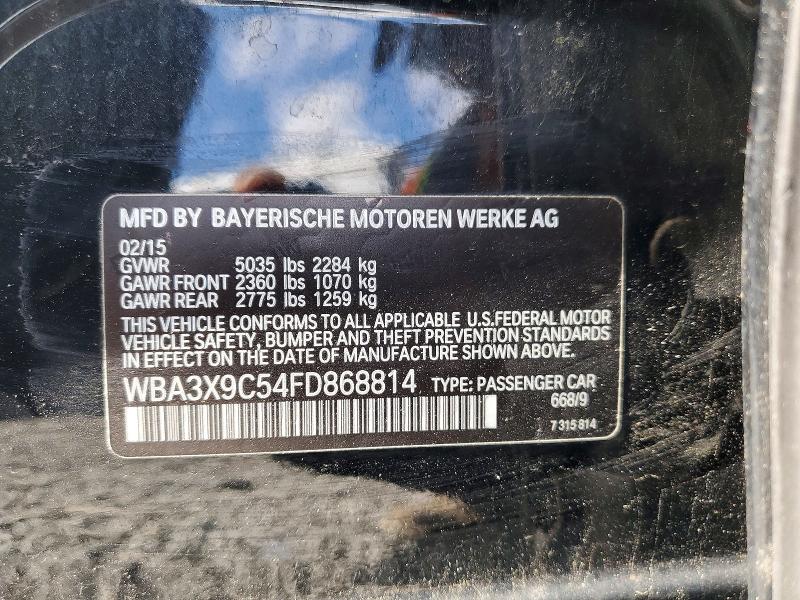 Продажа на аукционе авто 2015 Bmw 335, vin: WBA3X9C54FD868814, номер лота: 53819876