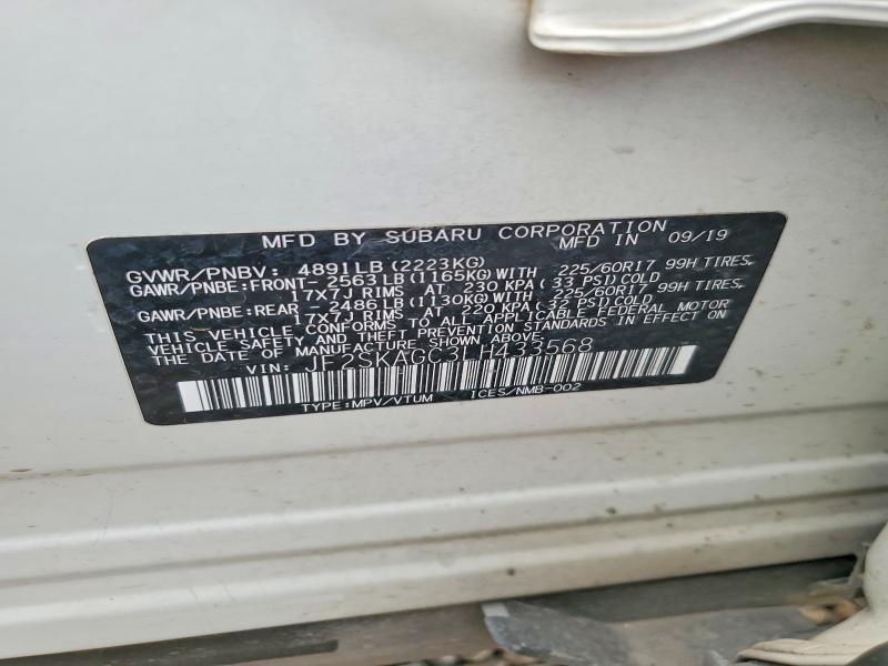 Продаж на аукціоні авто 2020 Subaru Forester, vin: JF2SKAGC3LH433568, номер лоту: 51580066