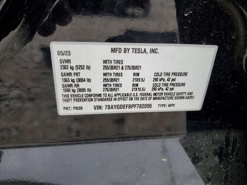 Aukcja sprzedaży 2023 Tesla Model Y, vin: 7SAYGDEF8PF782095, numer aukcji: 53082606