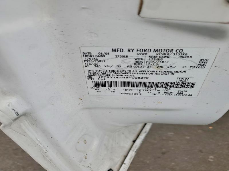 Aukcja sprzedaży 2008 Ford F150, vin: 1FTRX14W18FC28279, numer aukcji: 53457536