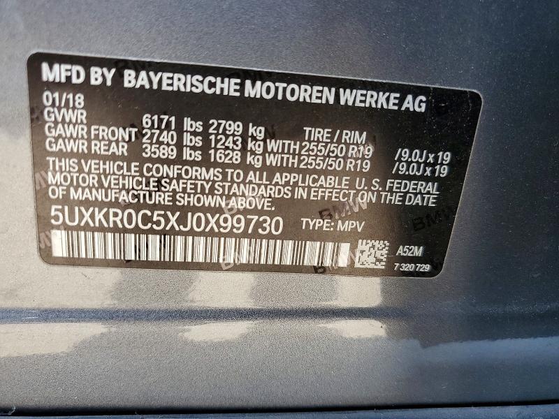 Продажа на аукционе авто 2018 Bmw X5, vin: 5UXKR0C5XJ0X99730, номер лота: 52197326
