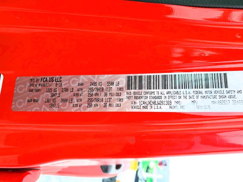 2018 Jeep Wrangler Unlimited მანქანა იყიდება აუქციონზე, vin: 1C4HJXEN8JW261369, აუქციონის ნომერი: 52950566