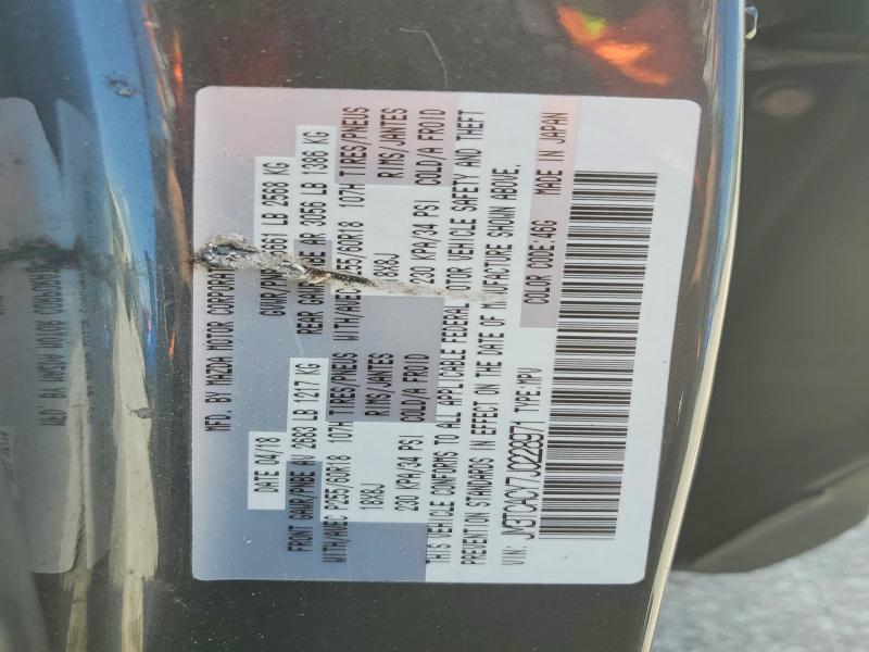 52040606 :رقم المزاد ، JM3TCACY7J0228971 vin ، 2018 Mazda Cx-9 مزاد بيع